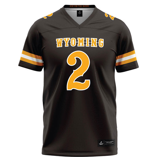 Wyoming - NCAA Football : Travis Franklin - Brown Football Jersey-0