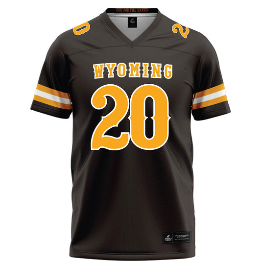 Wyoming - NCAA Football : Jaden Lawrence - Brown Football Jersey-0