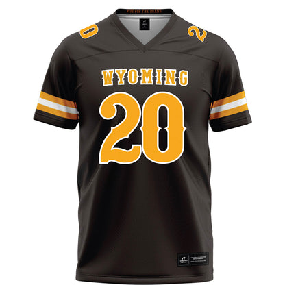 Wyoming - NCAA Football : Diore Hubbard - Brown Football Jersey-0
