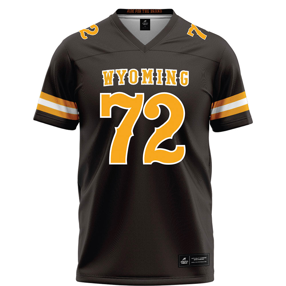 Wyoming - NCAA Football : Pierce Decker - Brown Football Jersey-0