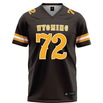 Wyoming - NCAA Football : Pierce Decker - Brown Football Jersey-0