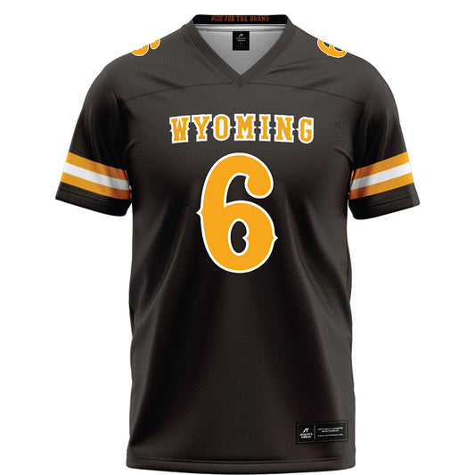Wyoming - NCAA Football : Tyler Hughes - Brown Football Jersey-0