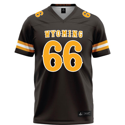 Wyoming - NCAA Football : Johnathan Bush - Brown Football Jersey-0