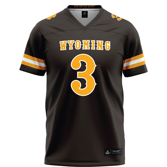 Wyoming - NCAA Football : Deion DeBlanc - Brown Football Jersey-0