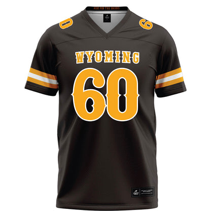 Wyoming - NCAA Football : Grant Lott - Brown Football Jersey-0