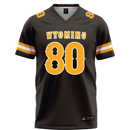 Wyoming - NCAA Football : Tyler Siddons - Brown Football Jersey-0