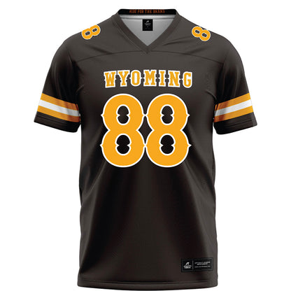 Wyoming - NCAA Football : Landon Pace - Brown Football Jersey-0