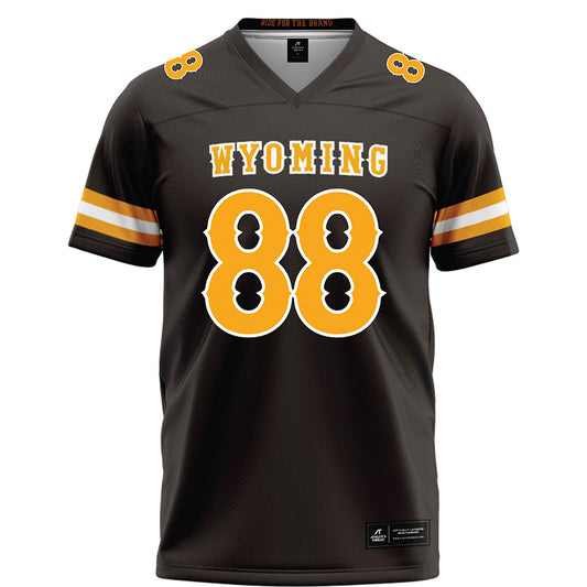 Wyoming - NCAA Football : Landon Pace - Brown Football Jersey-0