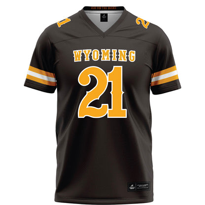 Wyoming - NCAA Football : Nico Hamilton - Brown Football Jersey-0