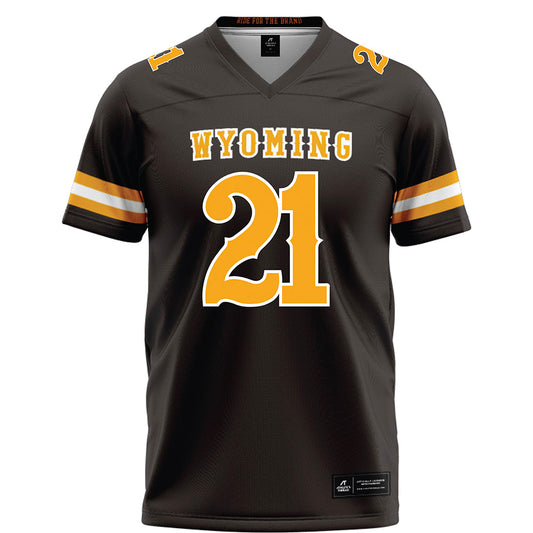 Wyoming - NCAA Football : Nico Hamilton - Brown Football Jersey-0