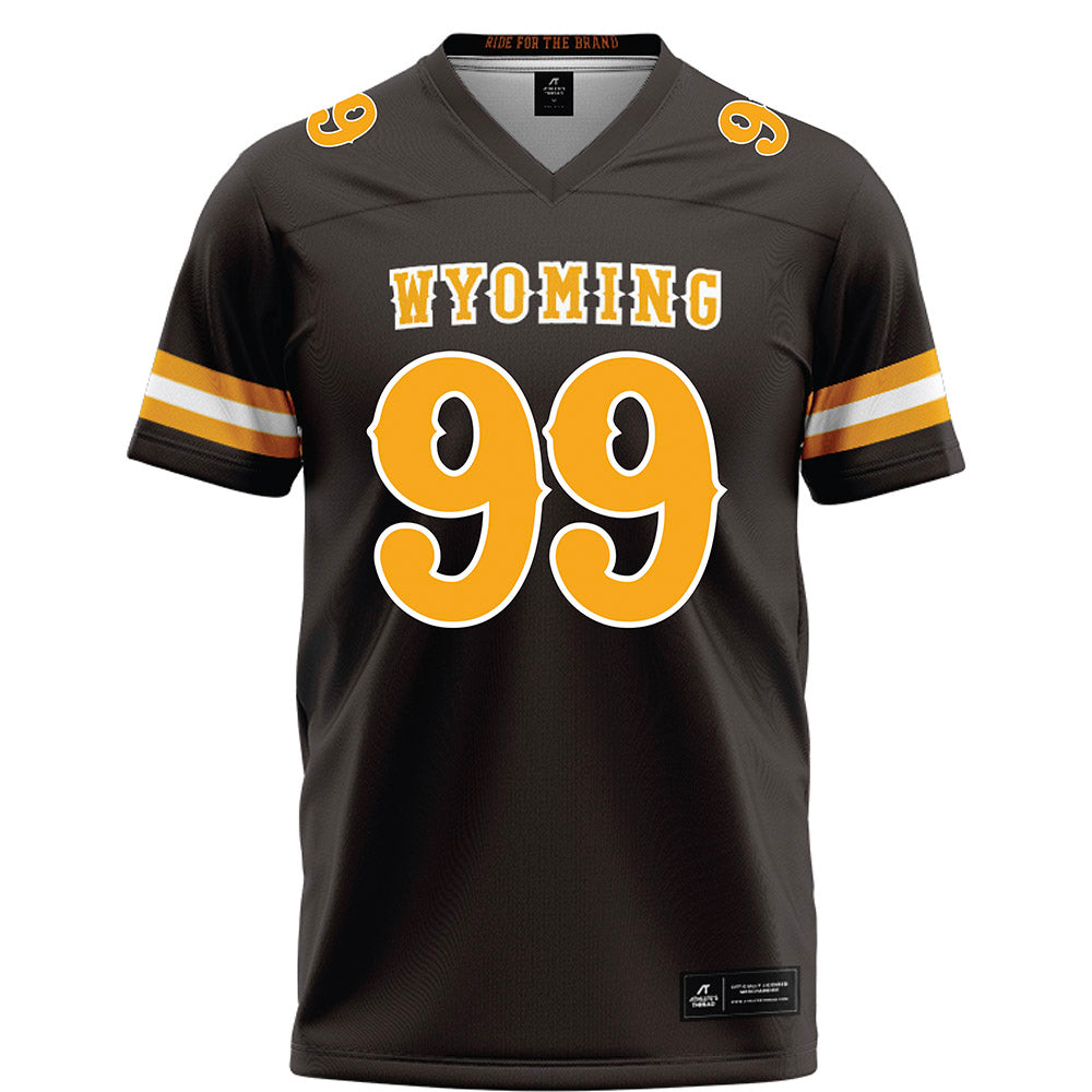 Wyoming - NCAA Football : Donnie Wingate - Brown Football Jersey-0