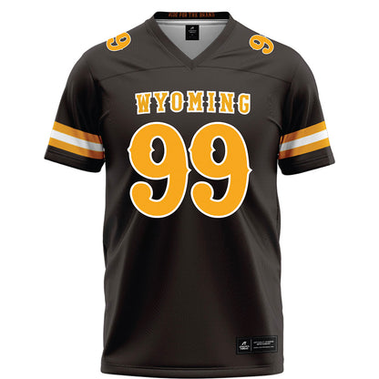 Wyoming - NCAA Football : Donnie Wingate - Brown Football Jersey-0