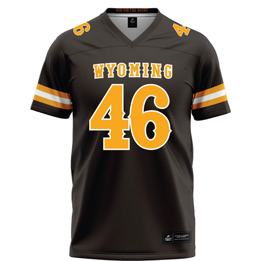 Wyoming - NCAA Football : Dash Bauman - Brown Football Jersey