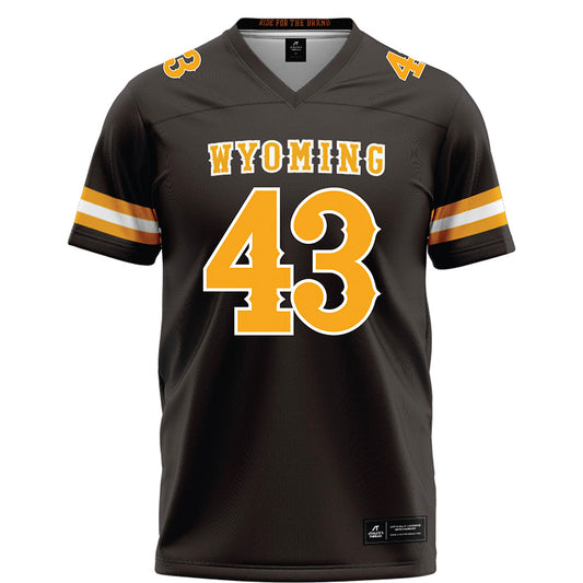 Wyoming - NCAA Football : Gavyn Helm - Brown Football Jersey
