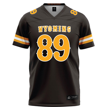 Wyoming - NCAA Football : Jake Wilson - Brown Football Jersey-0