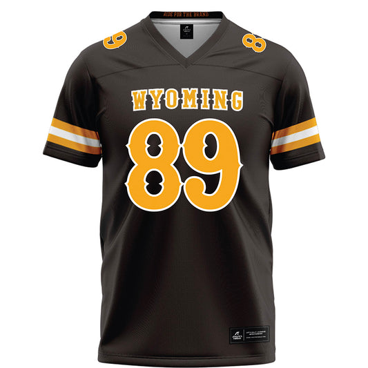 Wyoming - NCAA Football : Jake Wilson - Brown Football Jersey-0