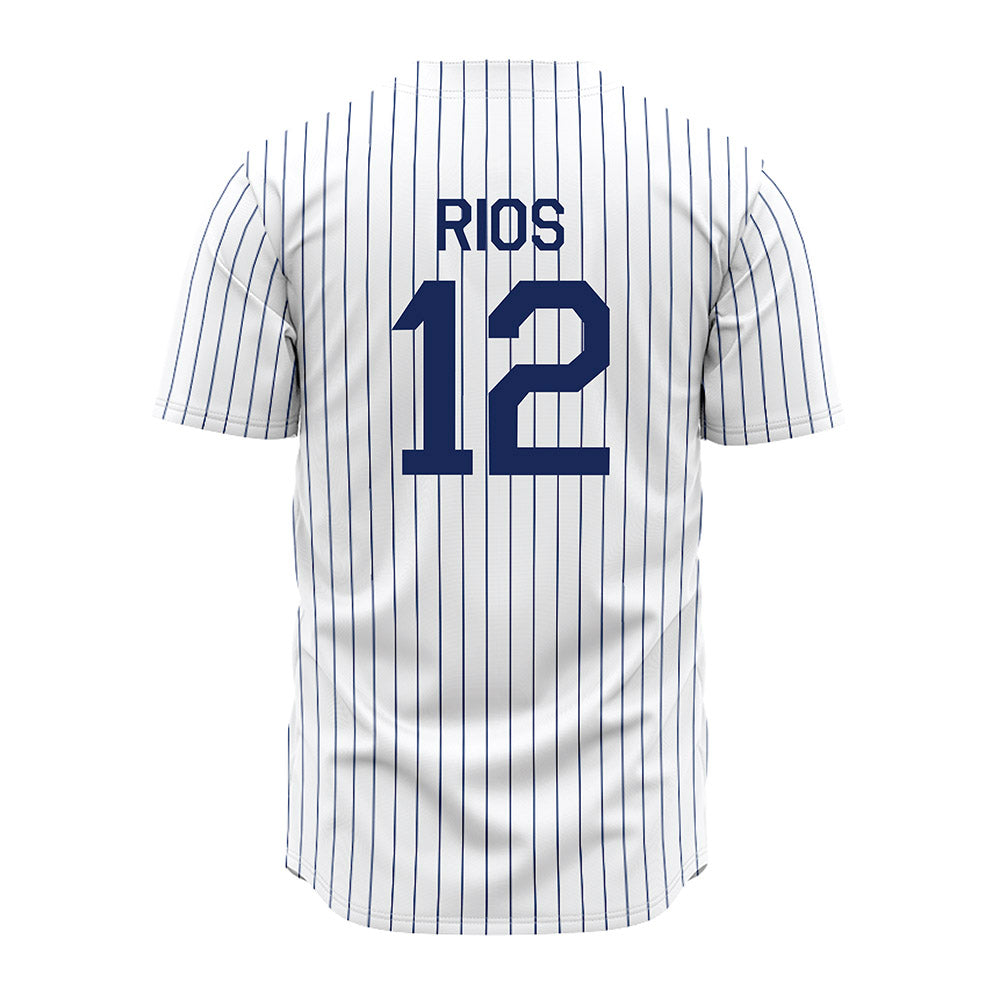 Rice - NCAA Baseball : Lorenzo Rios - White Jersey-1