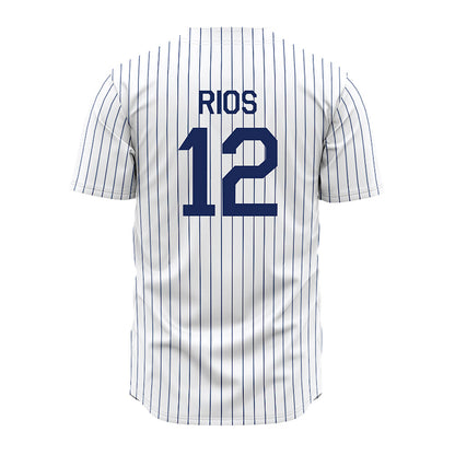 Rice - NCAA Baseball : Lorenzo Rios - White Jersey-1