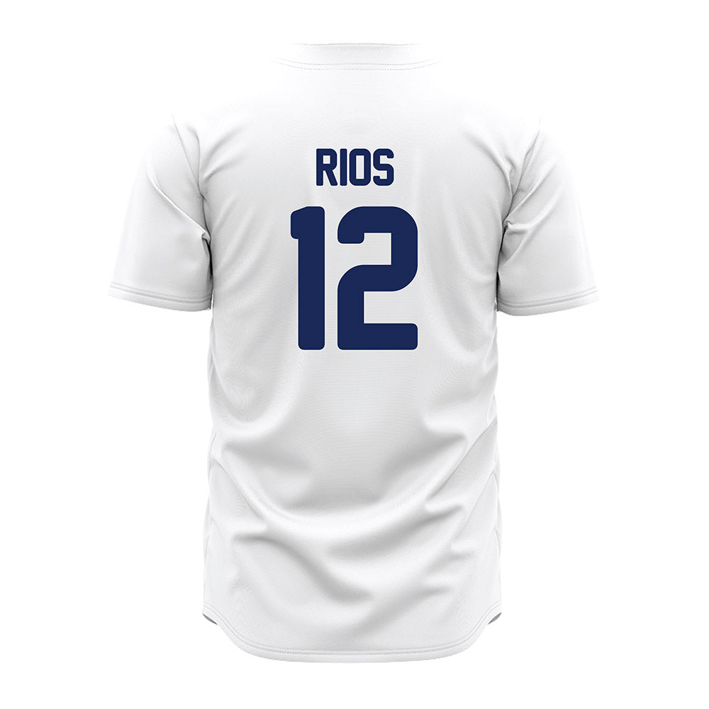 Rice - NCAA Baseball : Lorenzo Rios - White Jersey-1