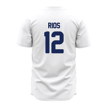 Rice - NCAA Baseball : Lorenzo Rios - White Jersey-1