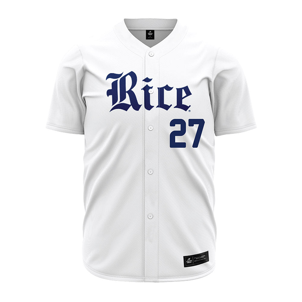 Rice - NCAA Baseball : Mason Ashlock - White Jersey-0