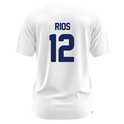 Rice - NCAA Baseball : Lorenzo Rios - White Jersey-1