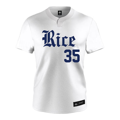 Rice - NCAA Baseball : Brayden Sharp - White Jersey-0