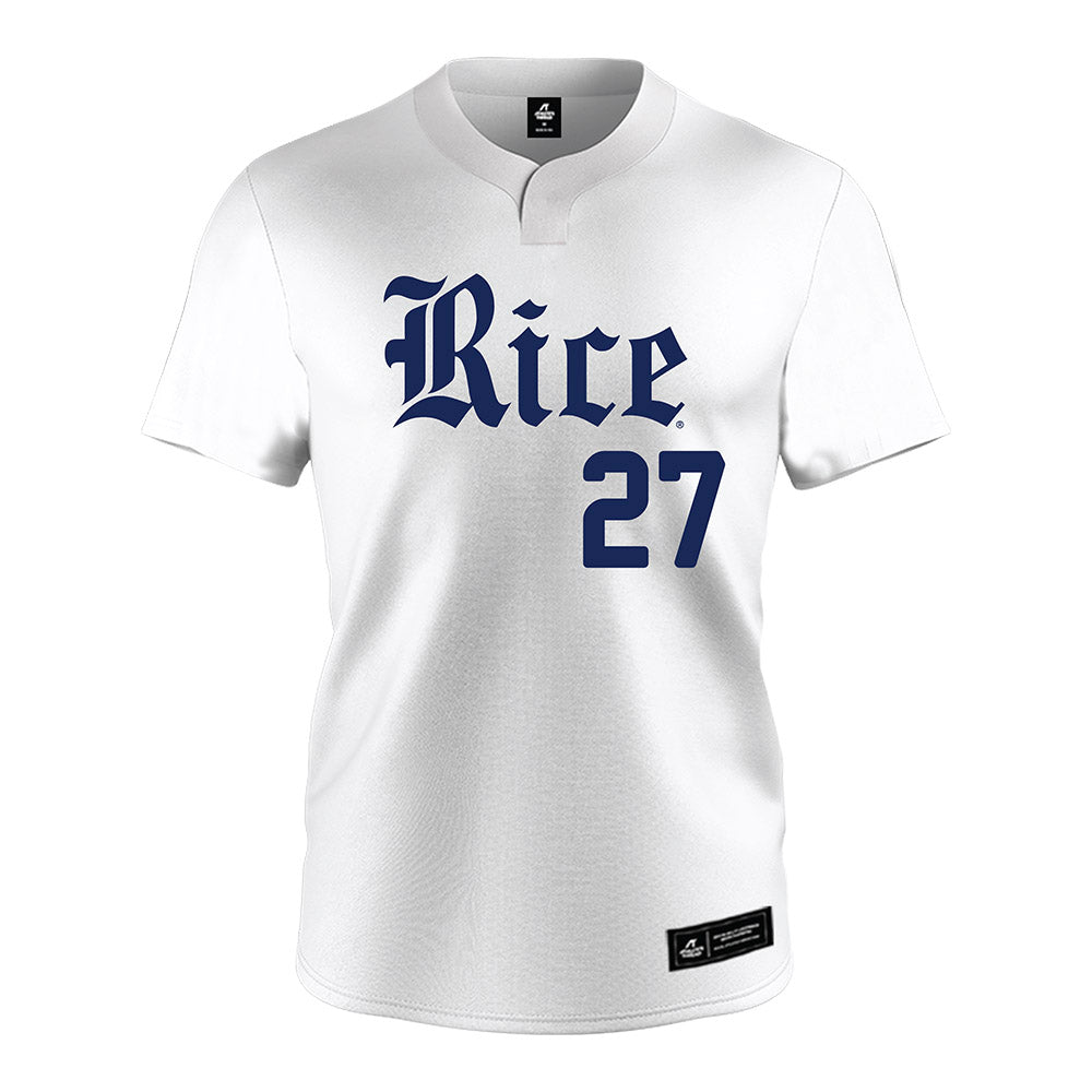 Rice - NCAA Baseball : Mason Ashlock - White Jersey-0