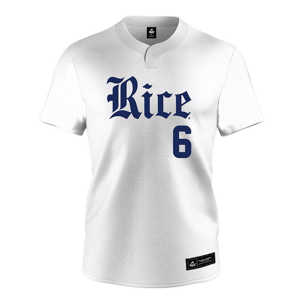 Rice - NCAA Baseball : LJ Layhew - White Jersey-0