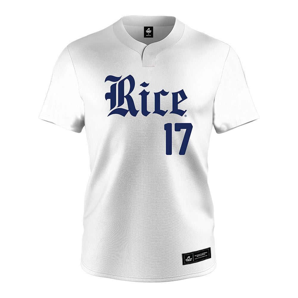 Rice - NCAA Baseball : Ethan Sanders - White Jersey-0