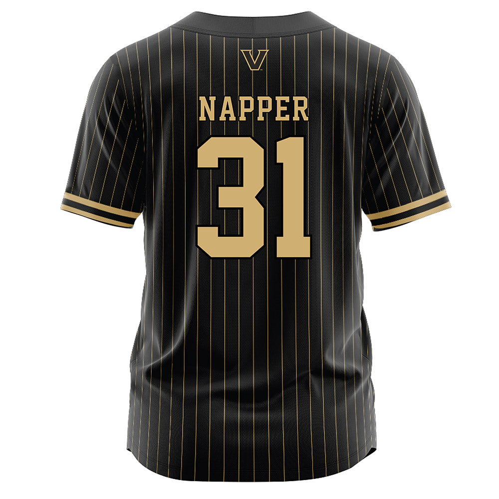 Vanderbilt - NCAA Baseball : Jameson Napper - Black Jersey-1
