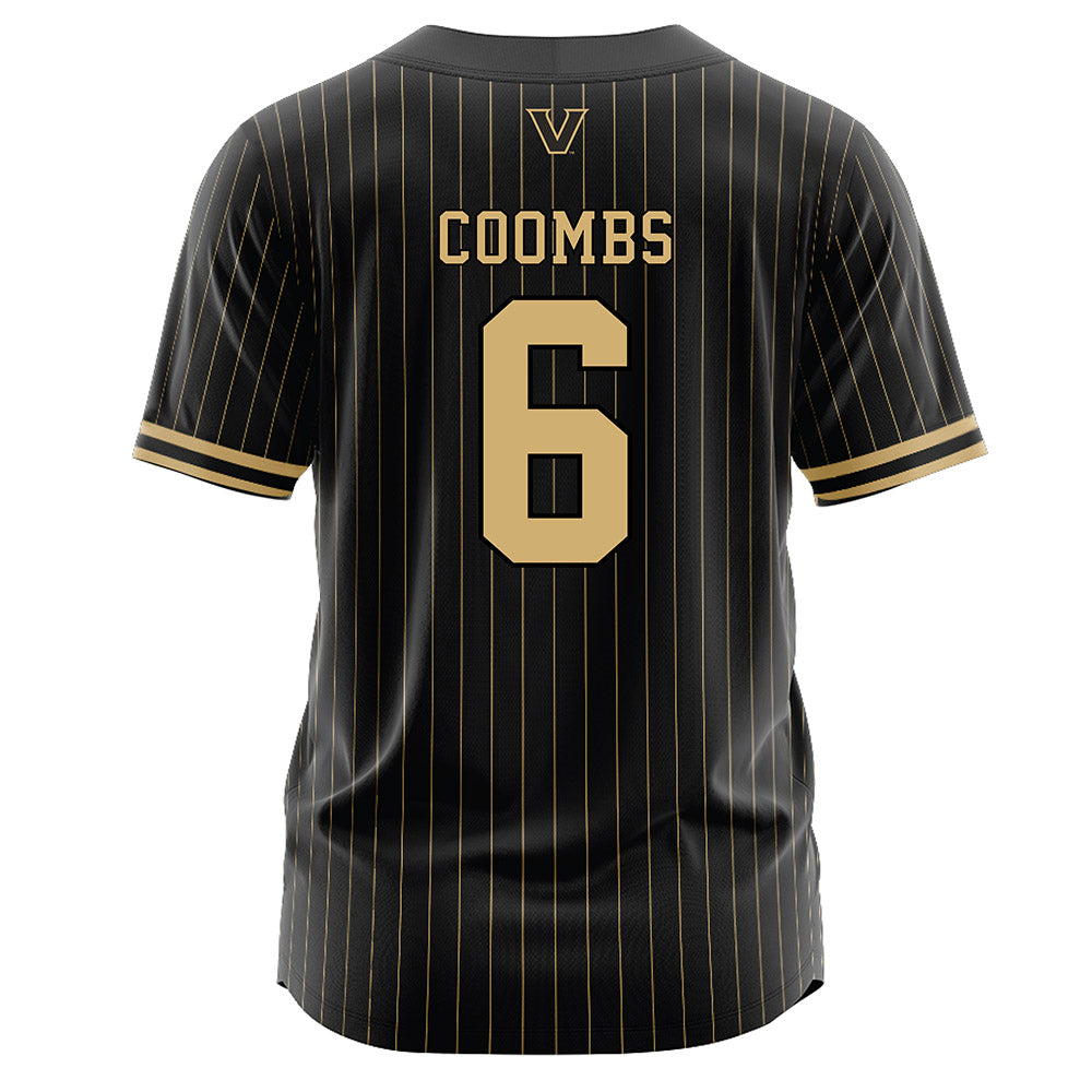 Vanderbilt - NCAA Baseball : Bud Coombs - Black Jersey-1