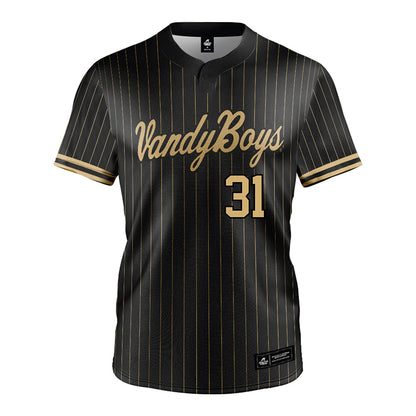 Vanderbilt - NCAA Baseball : Jameson Napper - Black Jersey-0