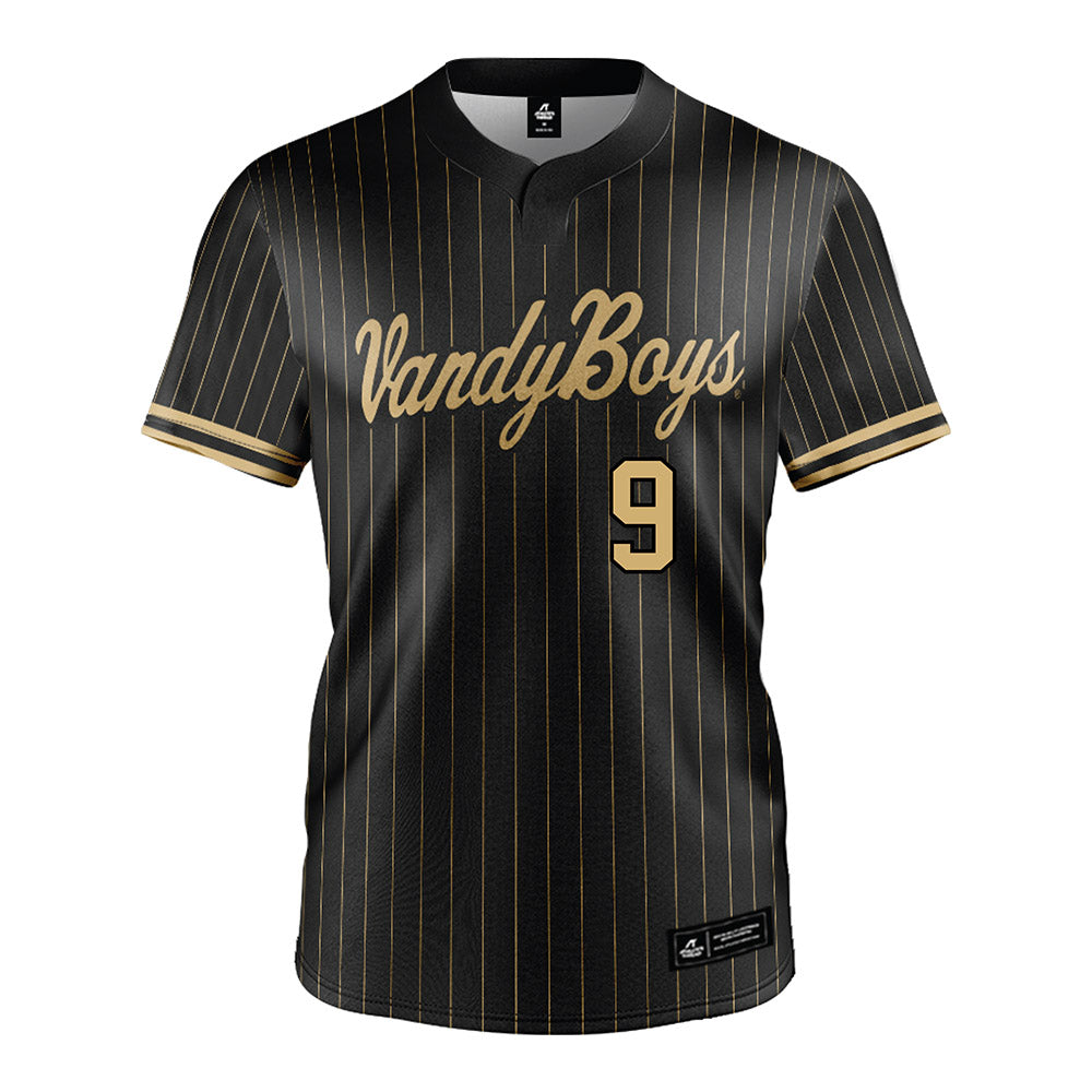 Vanderbilt - NCAA Baseball : Brodie Johnston - Black Jersey-0
