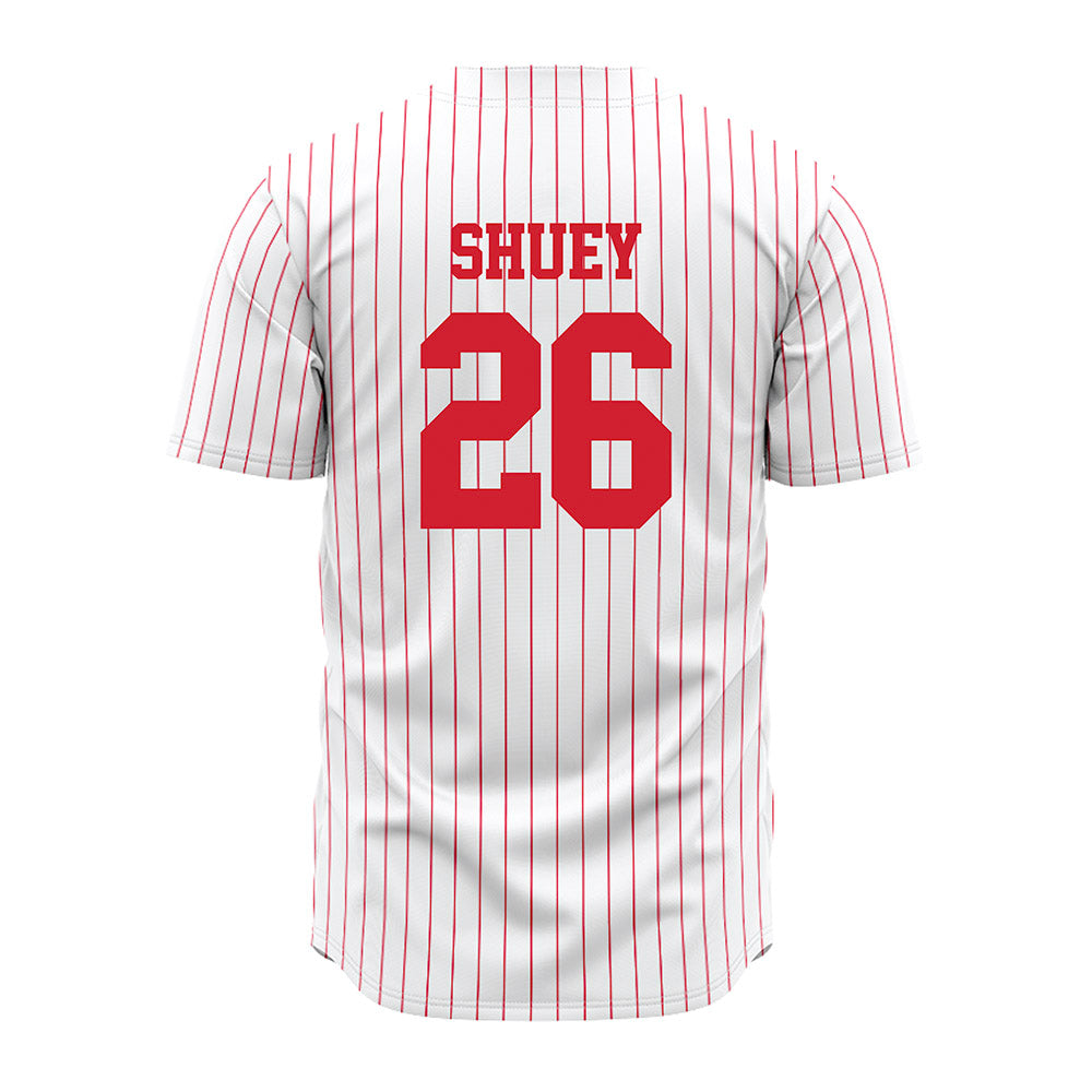 Illinois State - NCAA Baseball : John Shuey - Pinstripe Jersey-1