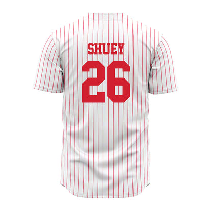 Illinois State - NCAA Baseball : John Shuey - Pinstripe Jersey-1