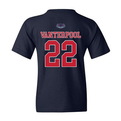 FAU - NCAA Men's Basketball : Devin Vanterpool - Youth T-Shirt-1