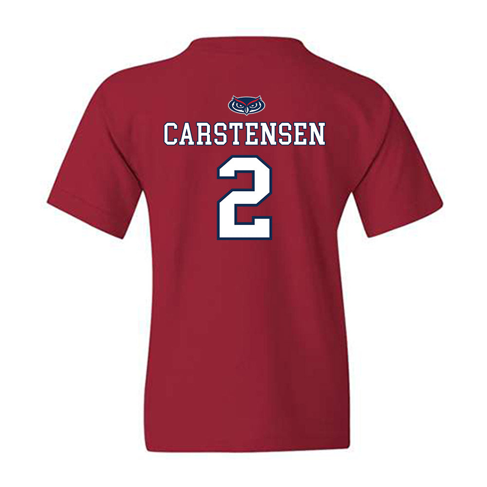 FAU - NCAA Women's Basketball : Grace Carstensen - Youth T-Shirt-1