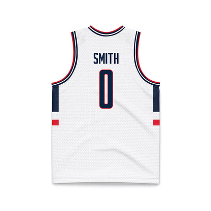 UConn - NCAA Men's Basketball : Malachi Smith - White Basketball Jersey-1