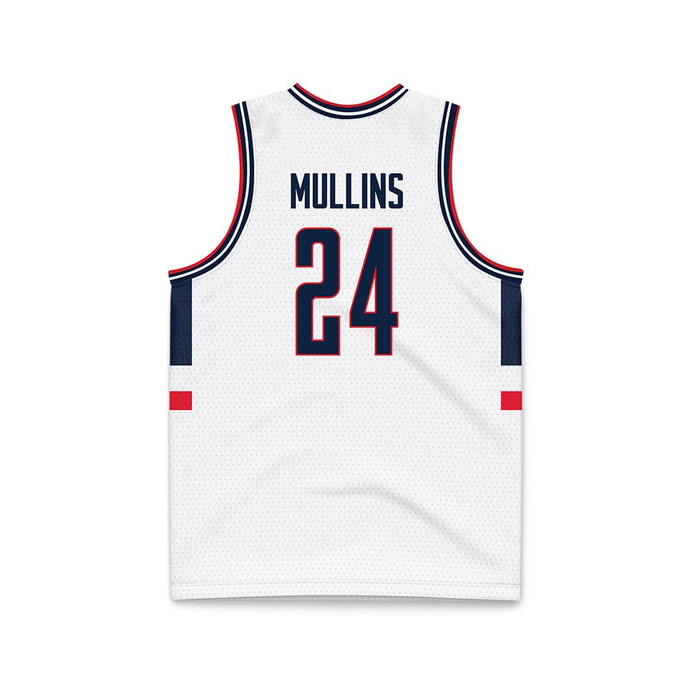 UConn - NCAA Men's Basketball : Braylon Mullins - White Basketball Jersey-1