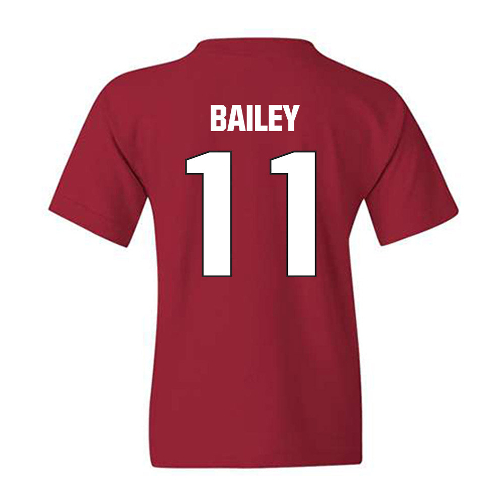 NC State - NCAA Football : CJ Bailey - Sports Shersey Youth T-Shirt-1