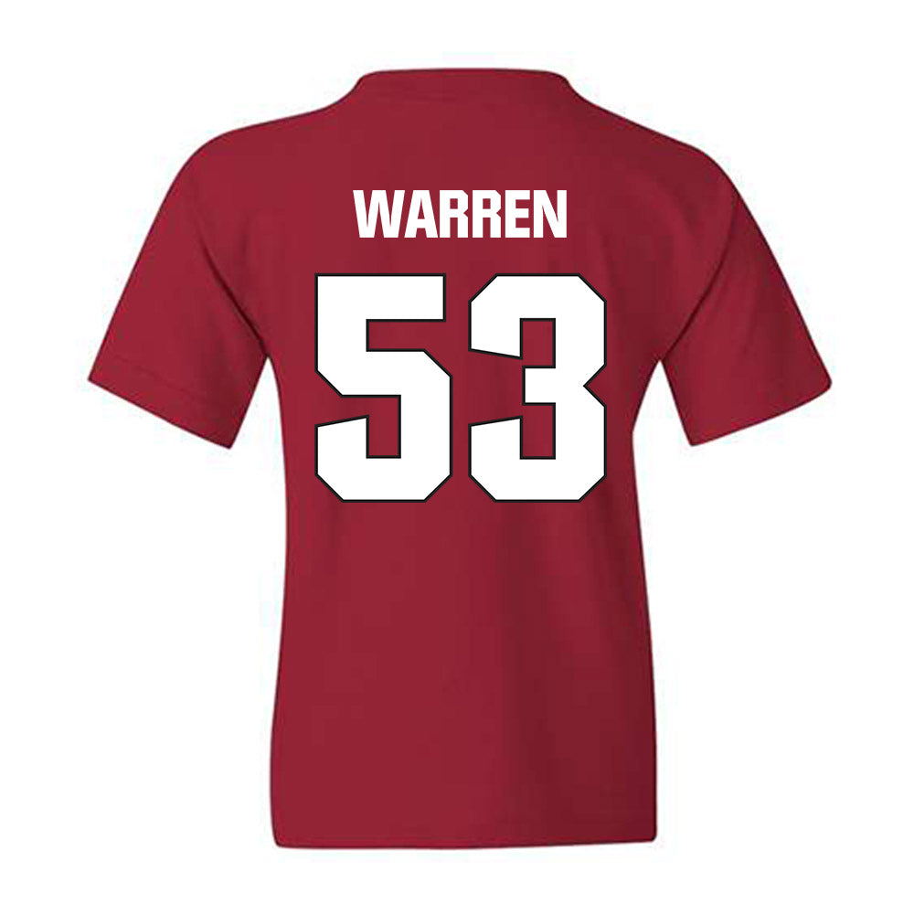 NC State - NCAA Football : Joshua Warren - Sports Shersey Youth T-Shirt-1