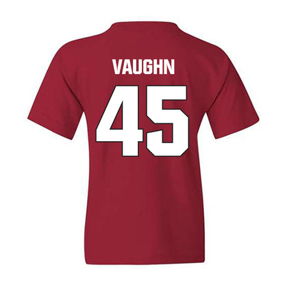 NC State - NCAA Football : Tex Vaughn - Sports Shersey Youth T-Shirt-1