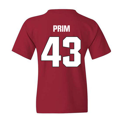 NC State - NCAA Football : AJ Prim - Sports Shersey Youth T-Shirt-1