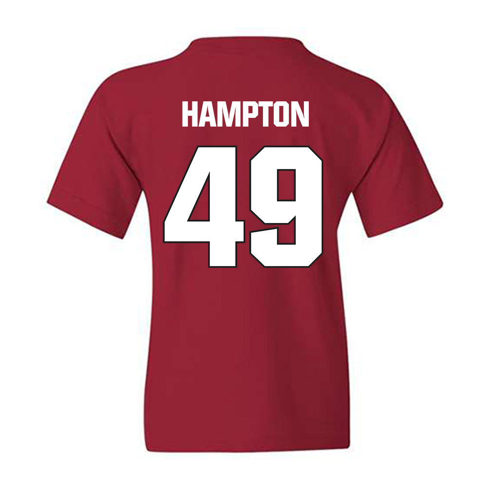 NC State - NCAA Football : Jailun Hampton - Sports Shersey Youth T-Shirt-1