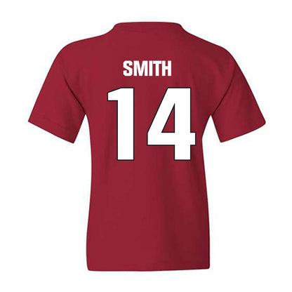 NC State - NCAA Football : Jacob Smith - Sports Shersey Youth T-Shirt-1