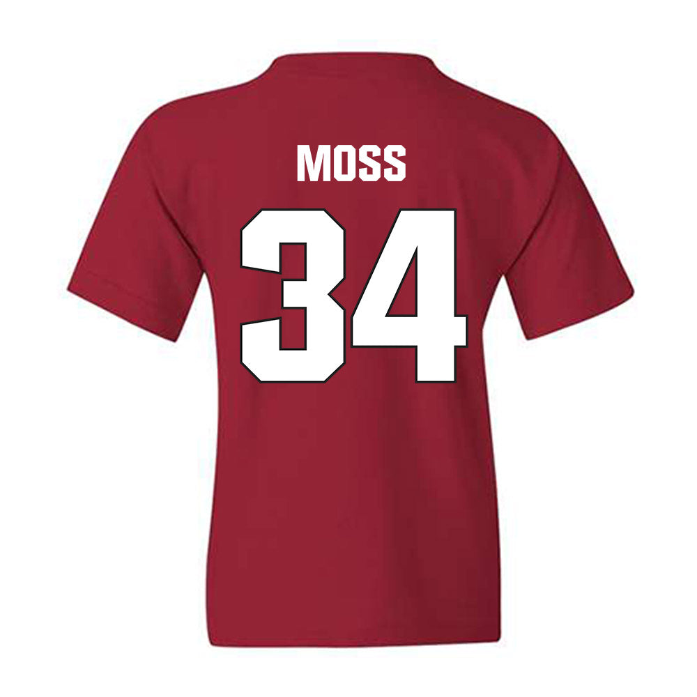 NC State - NCAA Football : Noah Moss - Sports Shersey Youth T-Shirt-1