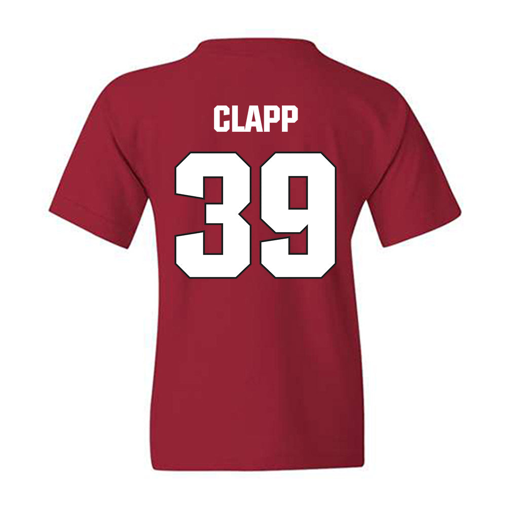 NC State - NCAA Football : Tristan Clapp - Sports Shersey Youth T-Shirt-1
