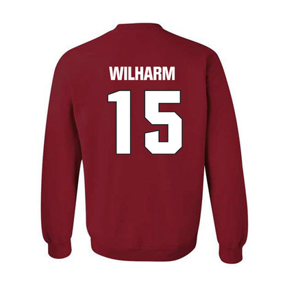 NC State - NCAA Football : Hudson Wilharm - Sports Shersey Crewneck Sweatshirt-1