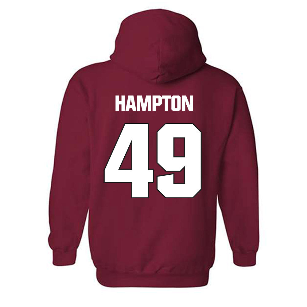NC State - NCAA Football : Jailun Hampton - Sports Shersey Hooded Sweatshirt-1